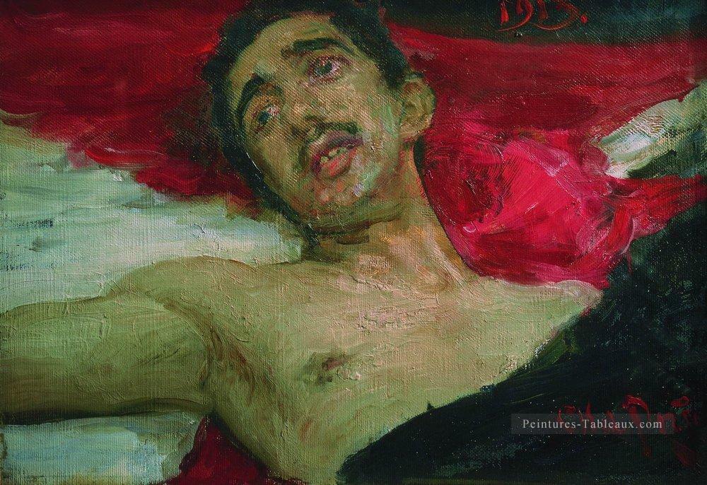 homme blessé 1913 Ilya Repin Peintures à l'huile